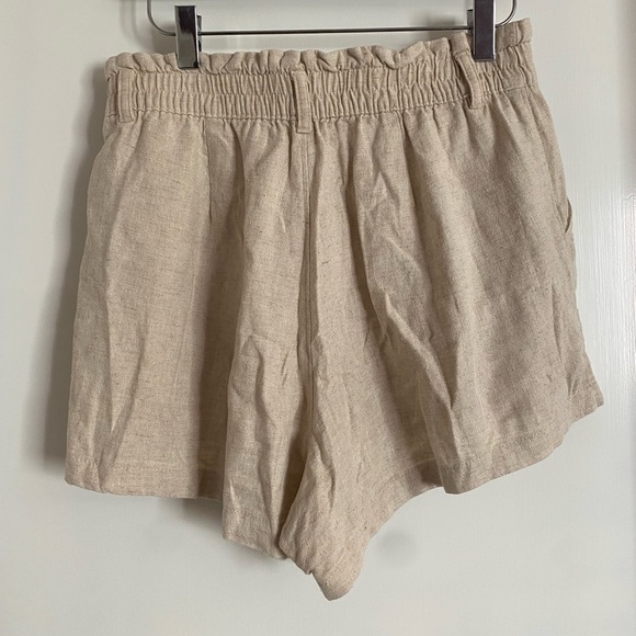 Hollister Women's High Waist Linen Shorts - Picture 5 of 6